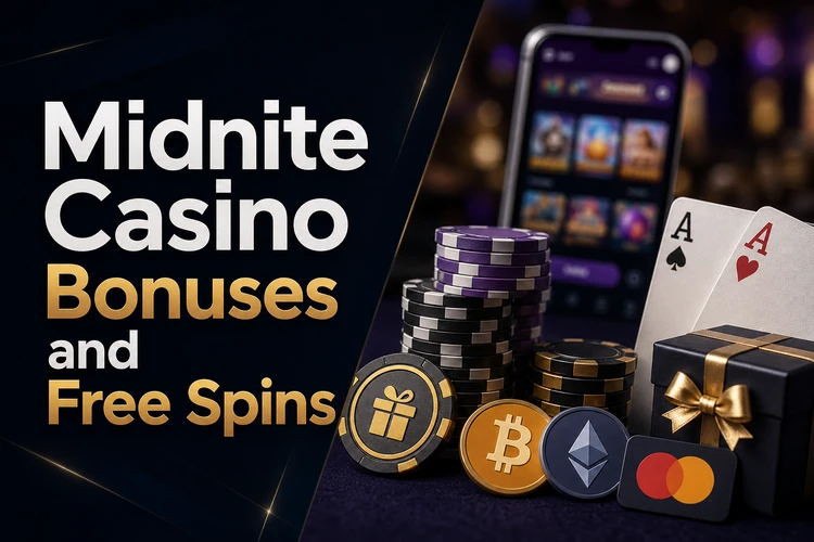 Midnite Casino Bonuses, No Deposit Offers and Free Spins